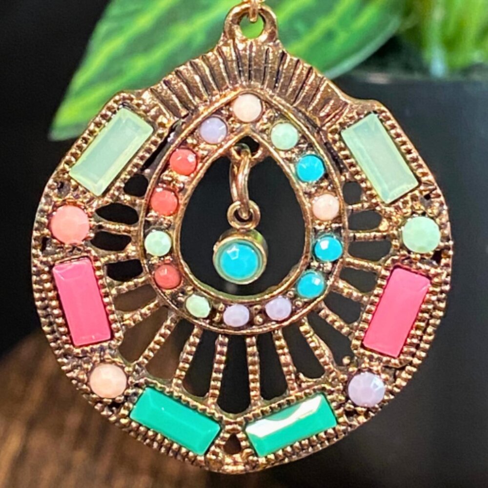 NEW, NEVER WORN Bohemian-Style Drop Earrings